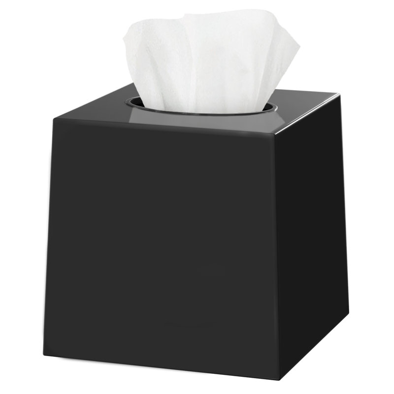 Tissue Box Cover, Black