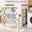 Séchoir à linge pliable en métal, séchoir à linge extensible pour l'intérieur