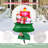 Freestanding Christmas Santa Claus Inflatable Outdoor Decoration