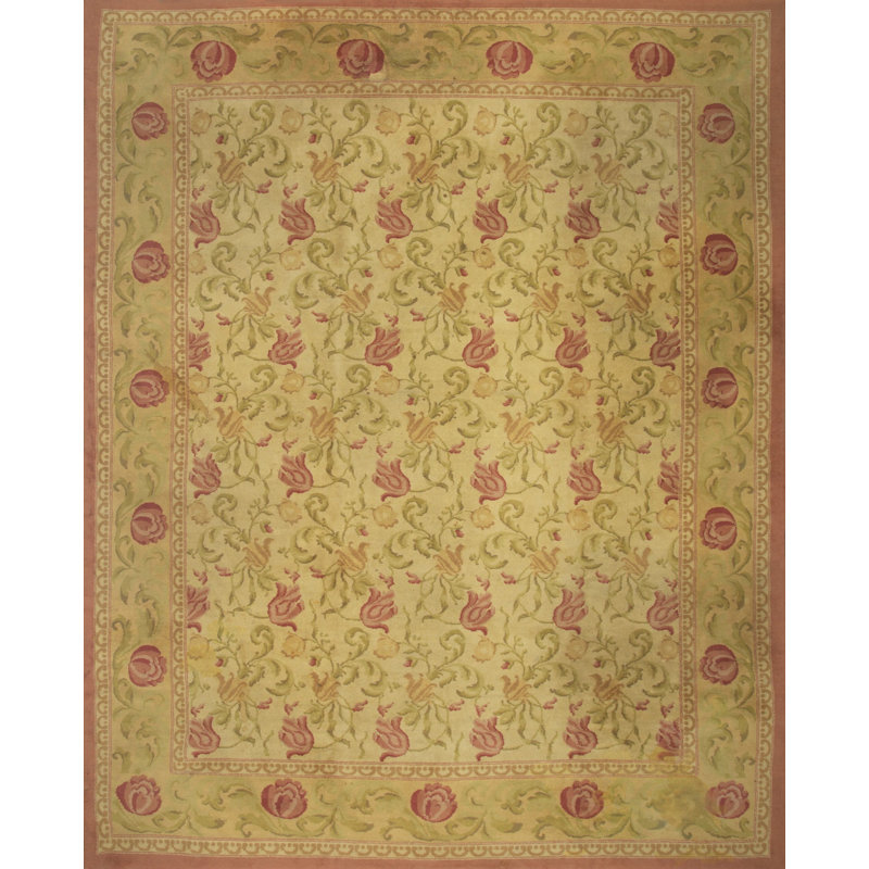 Antique Large Spanish Carpet Europe Knotted Rug