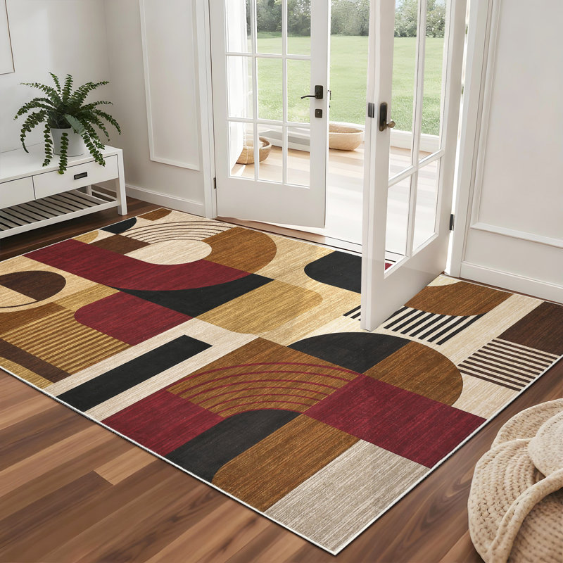 Tapis lavable à la machine Boho, Rectangulaire 3 pi x 5 pi