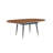 7-Piece Mid-Century Modern Extendable Round-to-Oval Dining Set with Upholstered Chairs-650071644