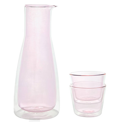 Rocks Set – Double-wall - Set Carafe & 2 Glasses