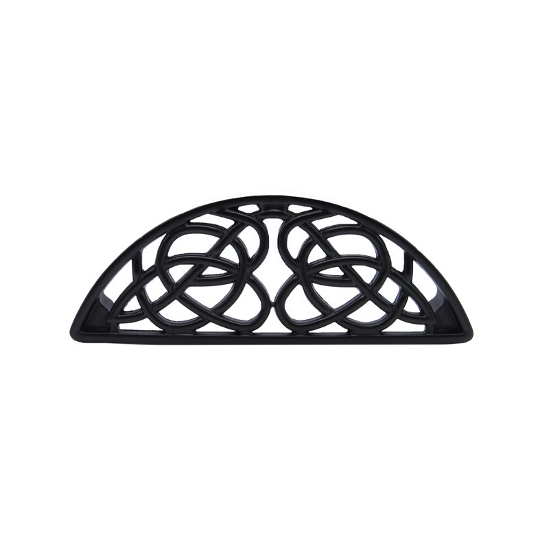Poignée coquille 3 13/16 po Celtic Style, Noir mat