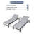 Gerber 77" Long Aluminum Reclining Chaise Lounge Chairs Padded with Quick Dry Foam-1052945472