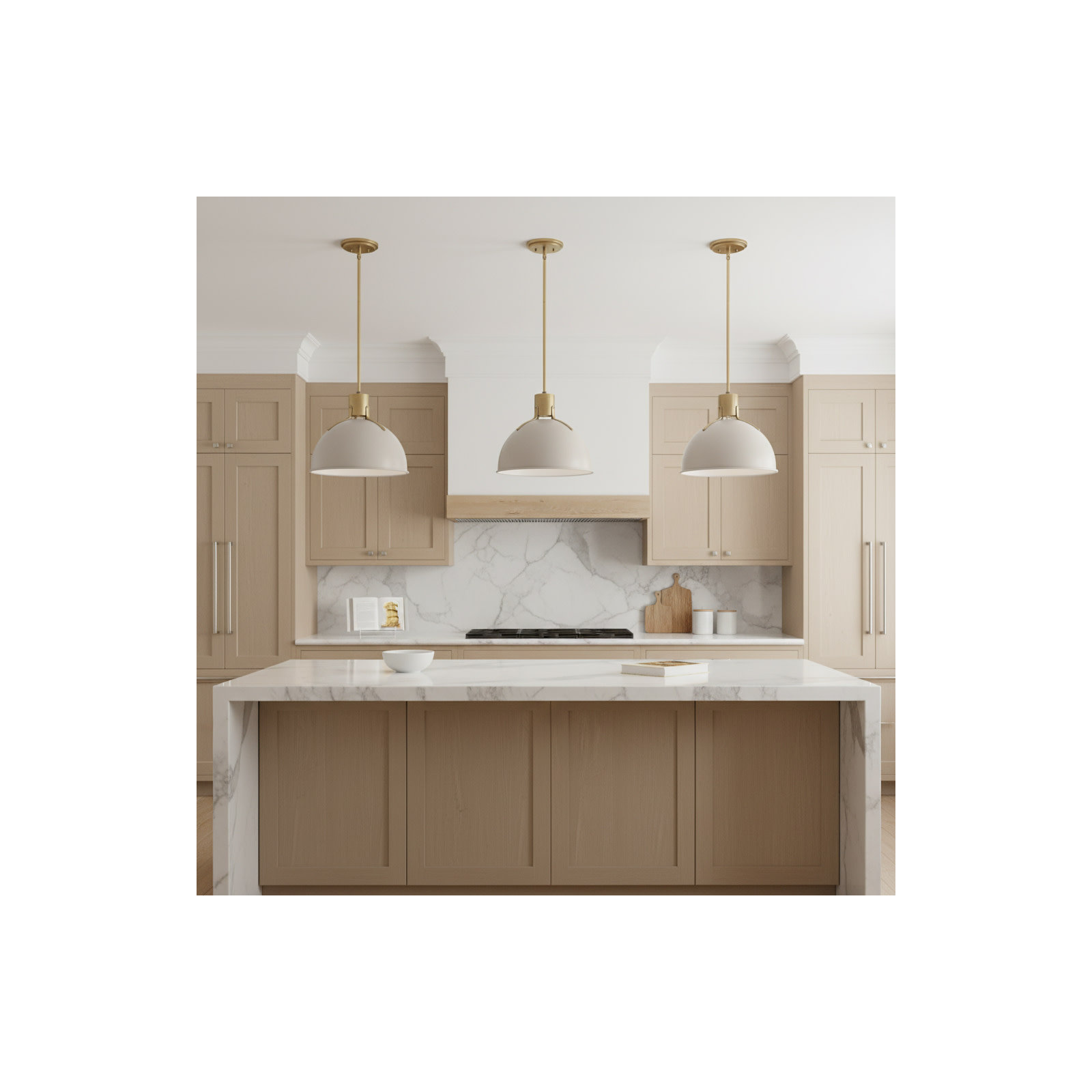 Clendon 1 - Light Single Dome Pendant, 12.25" H x 14" W x 14" D, Sage Green, Sage Green
