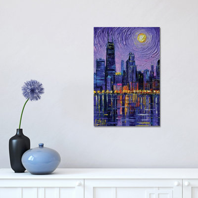 Chicago Skyline 1 Piece Painting on Canvas