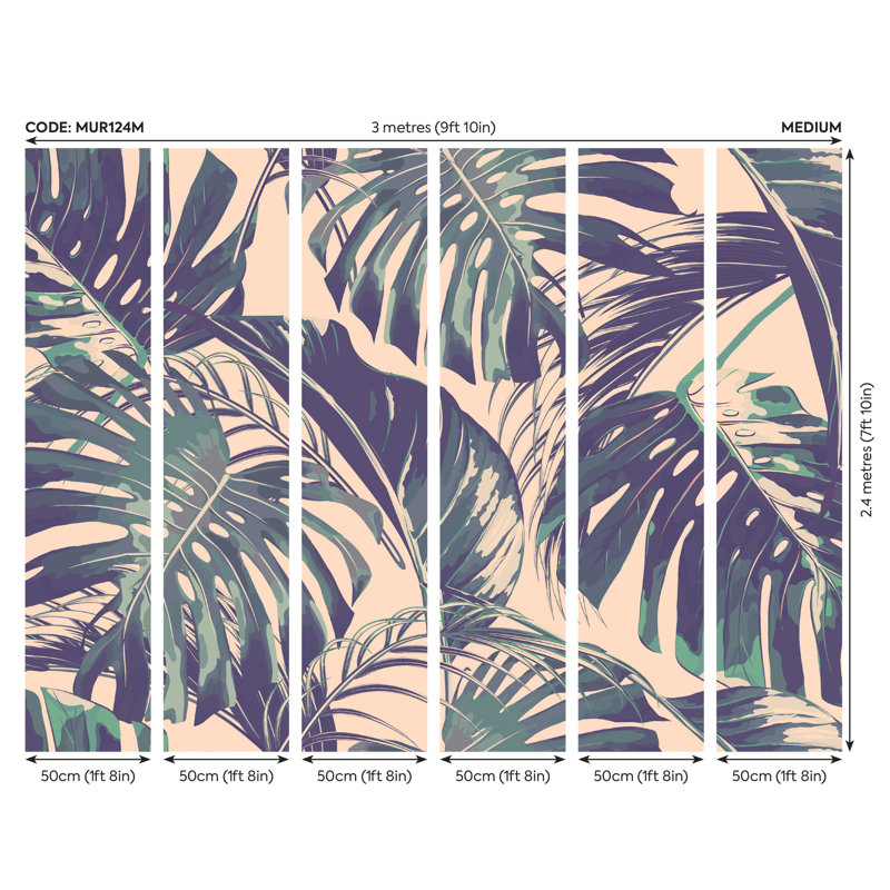 Coopertown Matte Wall Mural, 240cm L x 300cm W