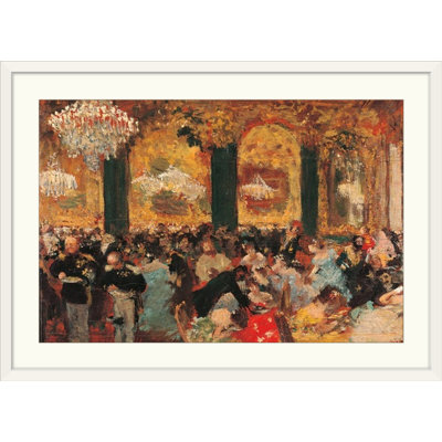 «Dîner au bal, 1879, musée d'Orsay, Paris, France» par Edgar Degas, reproduction d'art