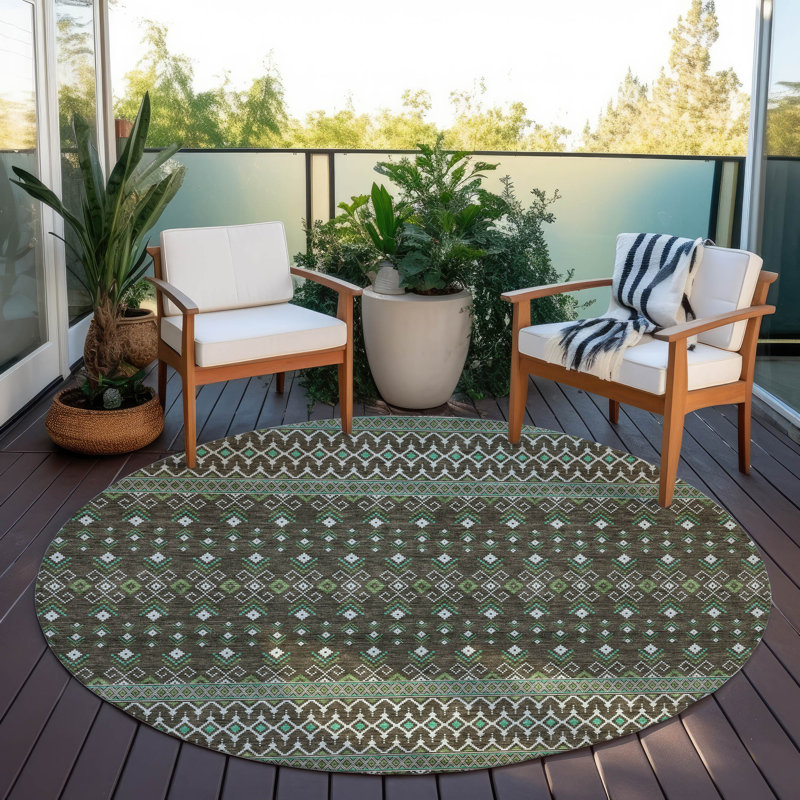  Emblyn Door Mat, Round 8'