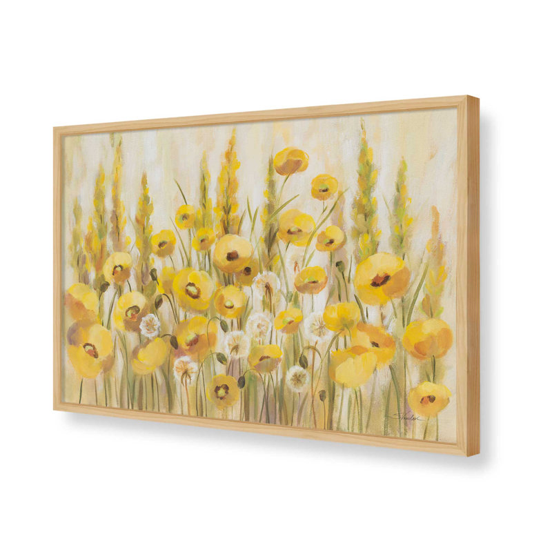 «Yellow Field» par Silvia Vassileva, reproduction d'art, Tanné, H 24 po x l 36 po