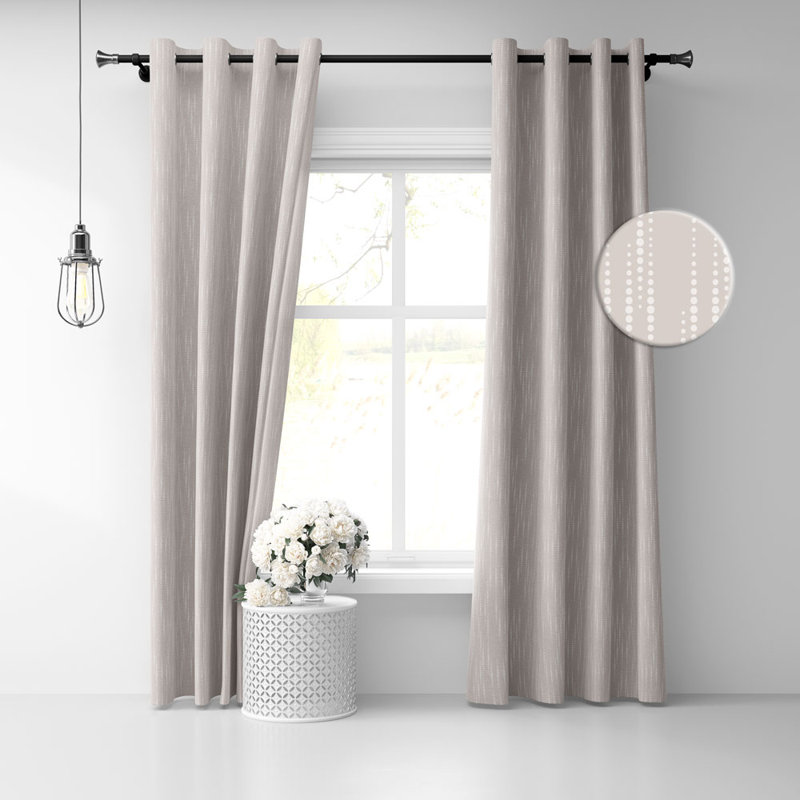 Panneau de rideau simple polyvalent avec œillets, l 50 po x L 72 po