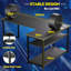 Hofstra L-Shaped Metal Base with Power Outlet Desk-1829266647-1829266651