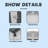 Garden Shed, 10ft W X 8ft D, White, Aluminum Alloy Frame, Hinge Door (lockable, Lock Not Included), Front/back Vents, Easy Assembly, Outdoor Storage-122063222-122063224