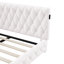EU Double Teddy Fleece Upholstered Bed with Under-Bed LED & USB Charging, Beige/Pink Bouclé, 140x200cm-1189384959