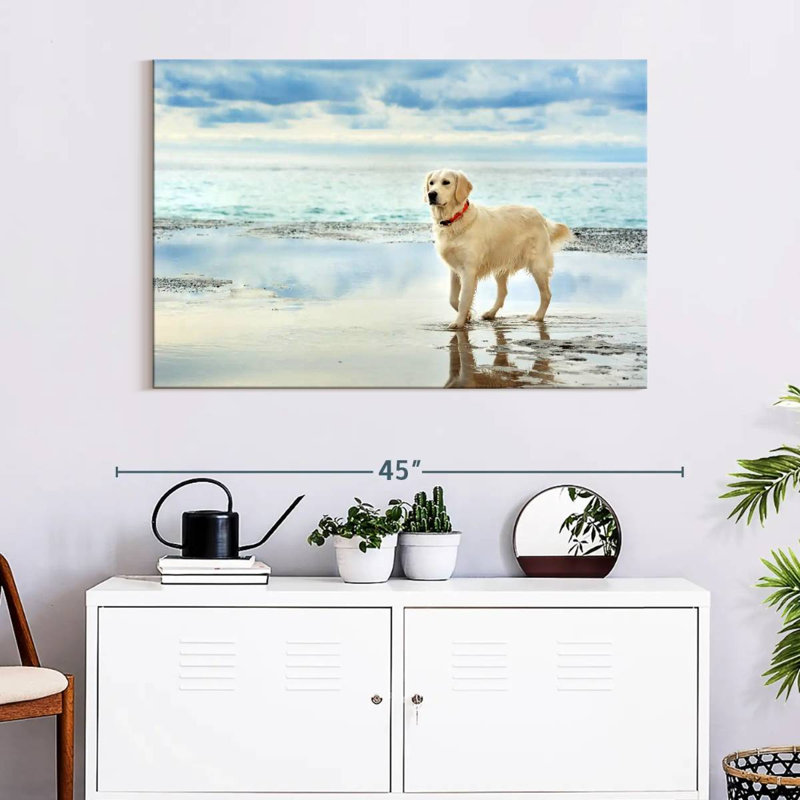 Brampt Seafront Golden Retriever, 26" H x 39" W