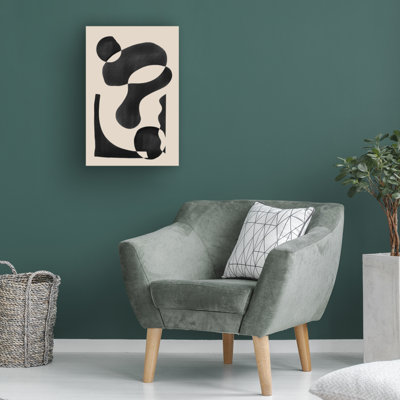 " Wrapped Canvas Wall Art - Melloi Art Prints 'Abstract 3' Wall Art For Living Room, Bedroom, Or Office Décor - 12x19 " by Melloi