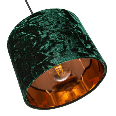 30cm Velvet Drum Lamp Shade