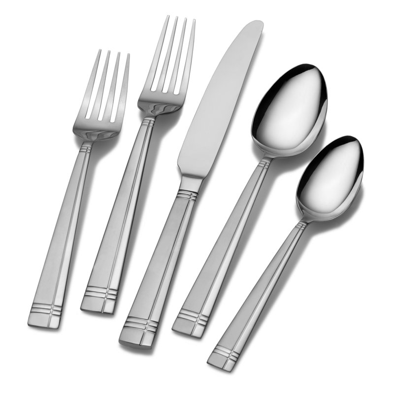 Ensemble de couverts International Silver Dawson Frost, 20 pièces, service pour 4