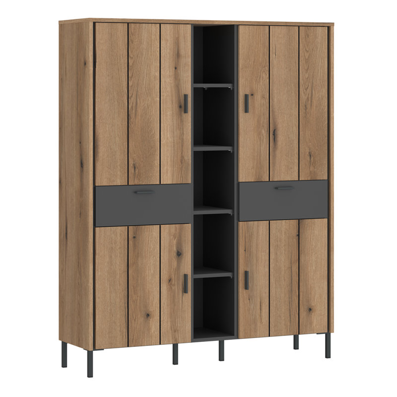 Aliceia 2 Door Manufactured Wood Wardrobe