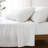 Evelyn Lace Trim Cotton Sheet Set White 4Pc Set-111329012