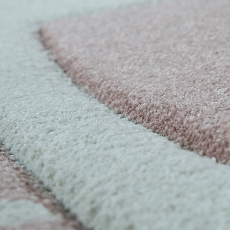 Ryanne Flatweave Pink Rug, Rectangular 160 x 230cm