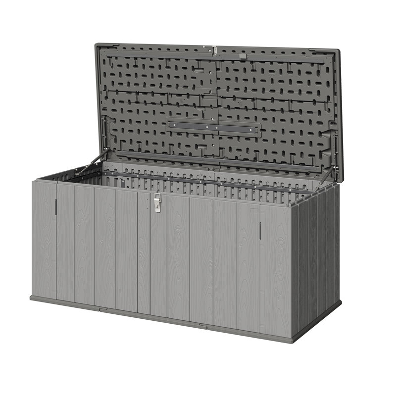 JolyDale 142cm W Plastic Deck Box, Grey