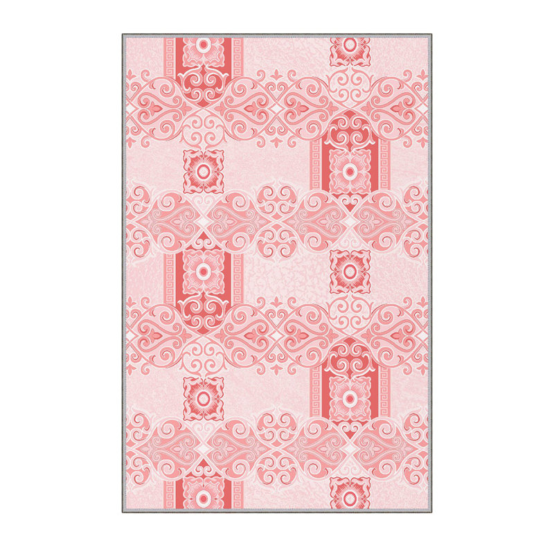Stylish Hall Carpet (3.3 x 6.6 ft), 100% Polyester, 0.3 in Pile Height | Antibacterial, PVC Non-Slip Underside | 3D Digital Printing, Machine Washable | Perfect for Entryways & Living Spaces, Durable & Easy Care