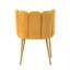 Chaise d'appoint en velours l 23,6 po avec dossier capitonné Yorba-1787568713