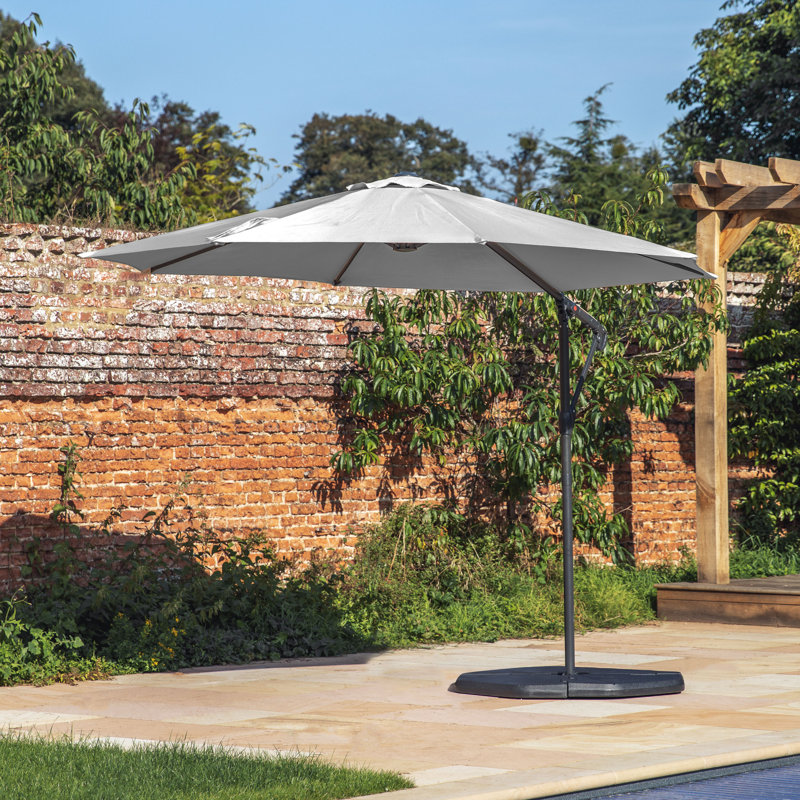 Antonion 293cm X 200cm Rectangular Cantilever Parasol, Grey