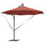 Umbrella with LED Strip Lights Polyester and Aluminium Outdoor Parasol-1633500827-1633500814