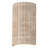 Natural Travertine LED Wall Sconce - Hand-Crafted Stone Fixture with Dimming, 3000K Warm Light for Bedroom Hallway Stair - ETL Liste