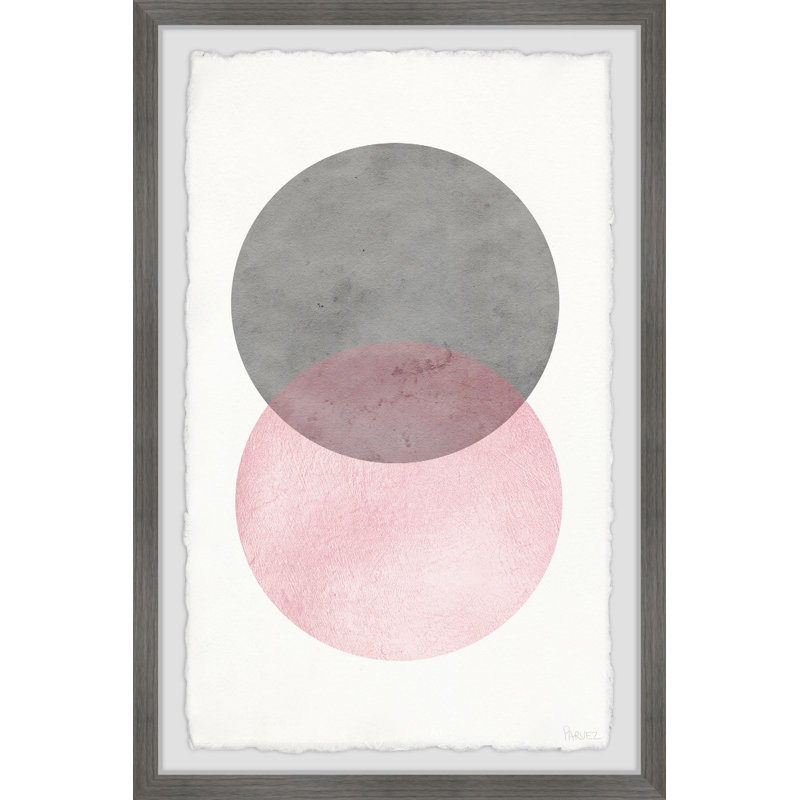 «Circle Texture», reproduction encadrée, H 36 po x l 24 po x P 1,5 po