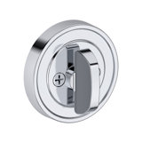 Recessed Round Deadbolt Single Cylinder Deadbolt in Matte Black