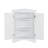White Triangle Bathroom Storage Cabinet With Adjustable Shelves-852862192