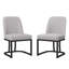 Chaises de salle à manger rembourrées avec pieds en métal-1241825305-1241825307