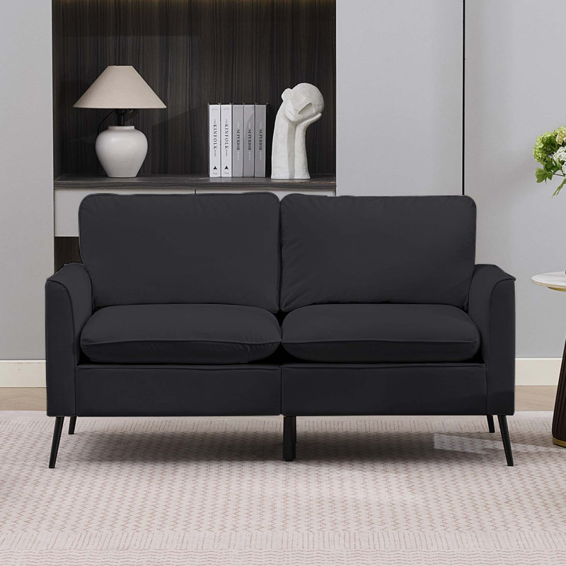Causeuse rembourrée Nordic, Black