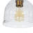1-light Kitchen Island Raindrop Pendant Light with Seeded Dome Glass