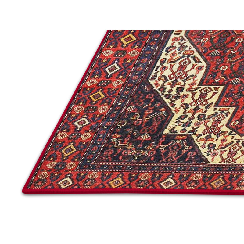 Tapis oriental rouge / bleu / beige, Rectangle 8 pi x 10 pi
