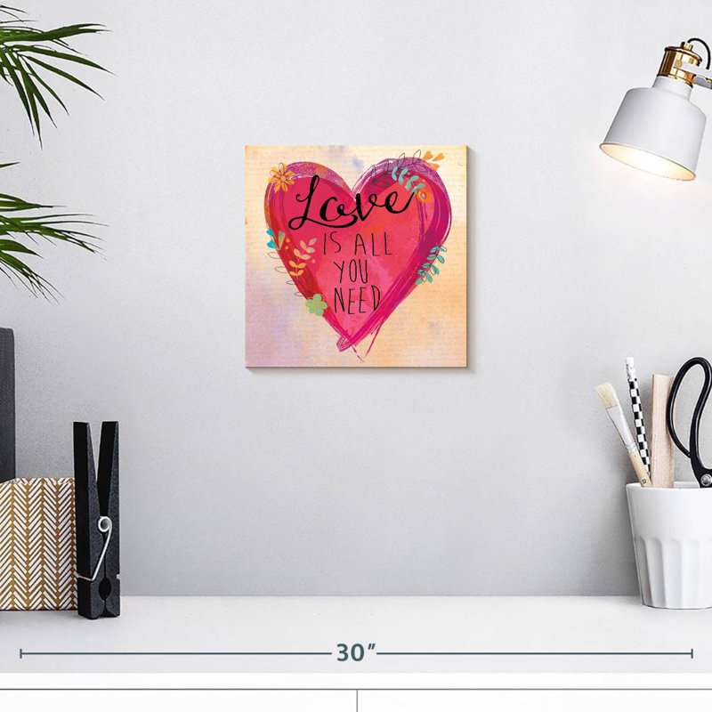 Tergel Inspiration Love Is All You Need, H 10 po x l 10 po