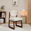 Chaise de salle à manger rembourrée en bois massif en forme de U (ensemble de 2)-283004404