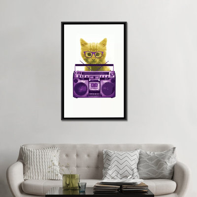 «Hipster Kitty», impression sur toile