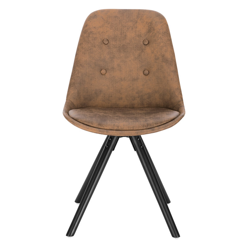 Lutherville Upholstered Dining Chair, Dark Brown