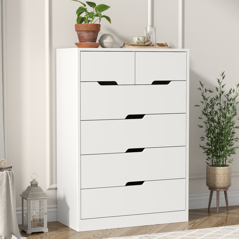 Commode 6 tiroirs pour chambre à coucher