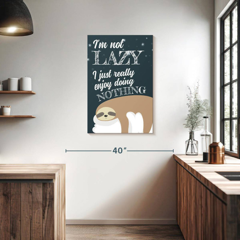 Tergel Funny Sloth, 36" H x 24" W