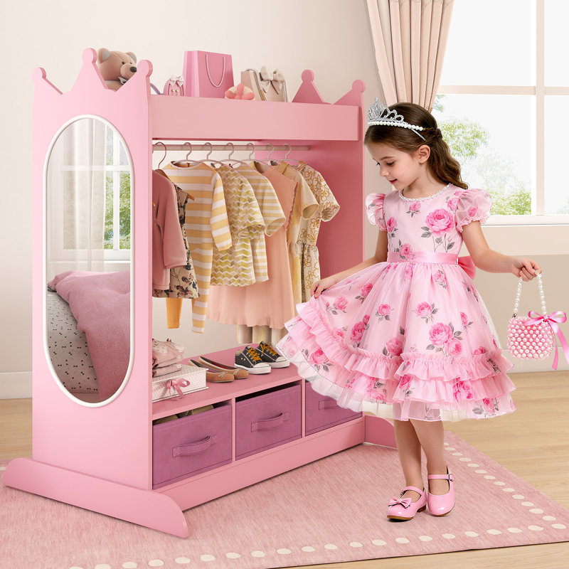 Haught Kid Armoire, Pink