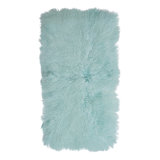 Sheepskin Area Rug in Aqua