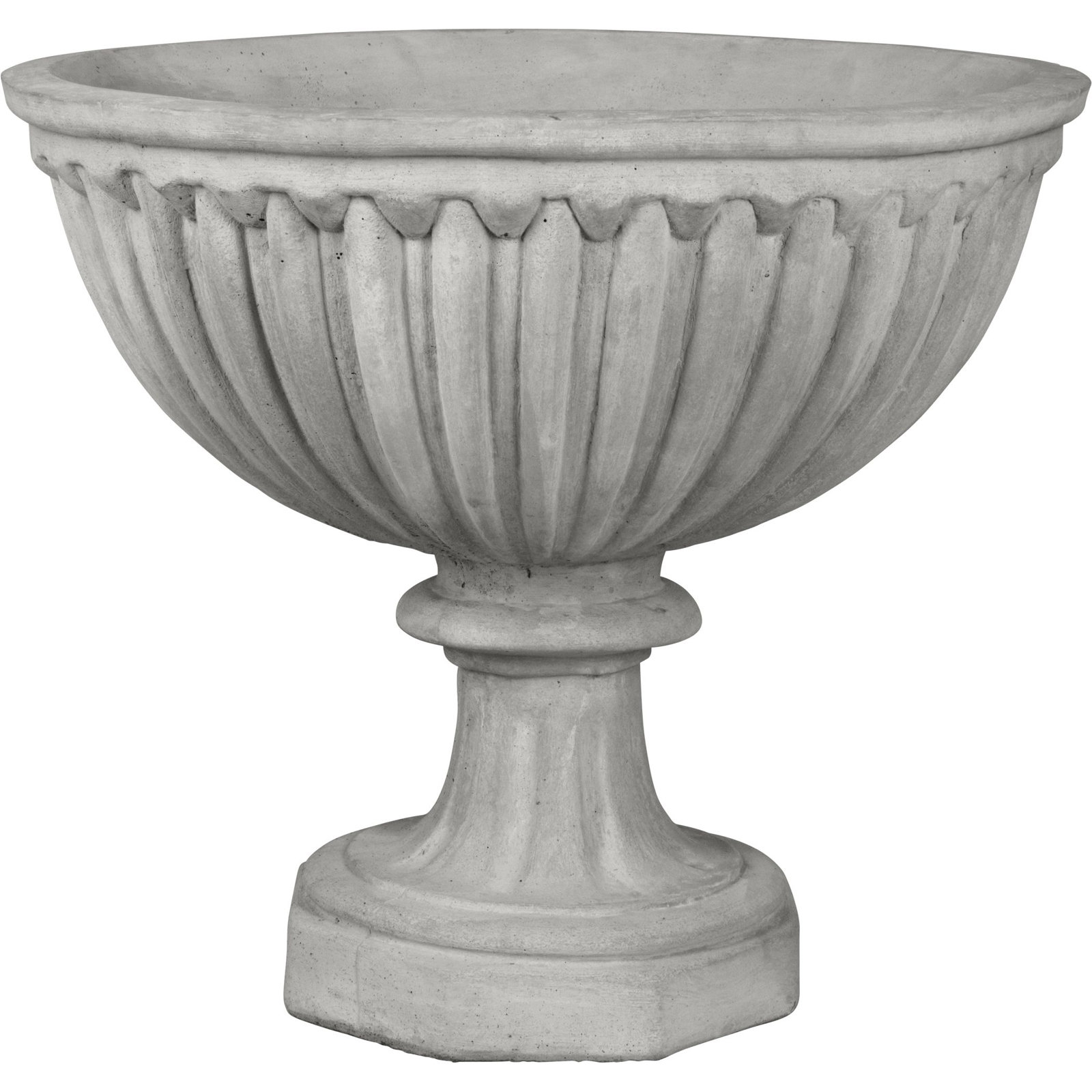 22 in. Treviso Urn, Grey