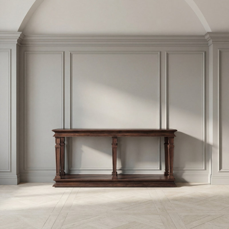 Console Table, 31" H x 68" W x 20" D, Brown