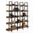 5-Tier Bookcase Home Office Open Bookshelf, Vintage Industrial Style Shelf With Metal Frame-388595247